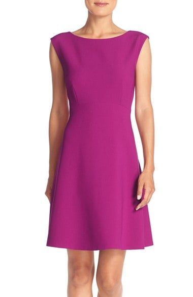 Tahari Woven Fit & Flare Dress (Regular & Petite) (Online Only) Deep Orchid 2016 Nordstrom anniversary sale women's dresses