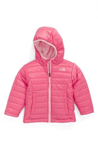 The North Face 'Mossbud Swirl' Reversible Water Repellent Jacket (Toddler Girls & Little Girls) Cha Cha Pink 2016 Nordstrom anniversary sale toddler girls