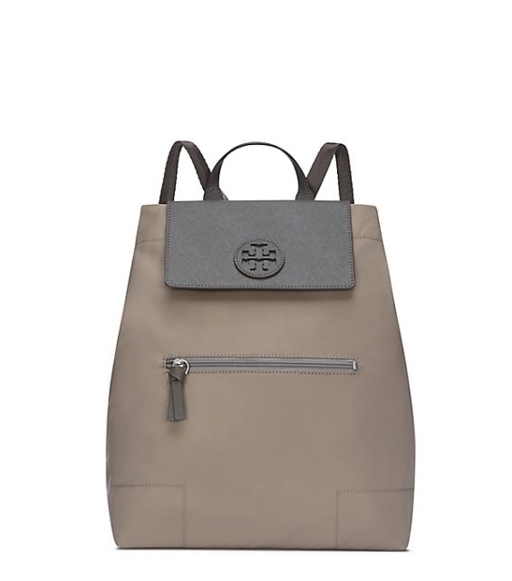 Tory Burch ELLA PACKABLE BACKPACK French Gray designer back to school backpacks 