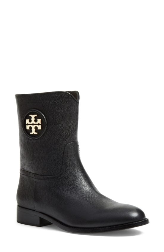 Tory Burch 'Hallie' Boot (Women) (Nordstrom Exclusive) Black Leather 2016 Nordstrom anniversary sale