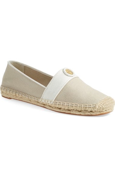 Tory Burch 'Lacey' Espadrille Flat (Women) (Nordstrom Exclusive) Khaki Ivory Nordstrom anniversary sale tory burch shoes