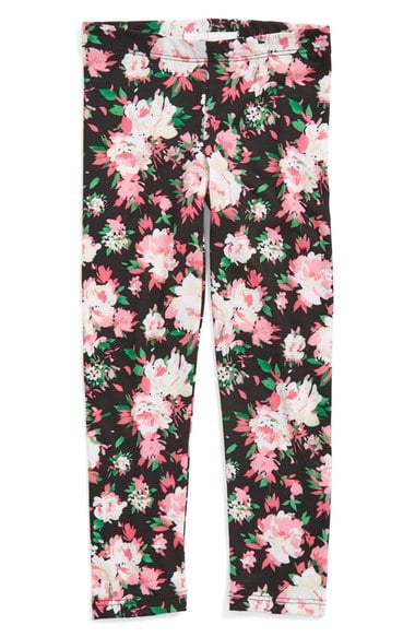 Truly Me Floral Print Leggings (Toddler Girls & Little Girls) Black Multi Nordstrom Anniversary Sale toddler girls