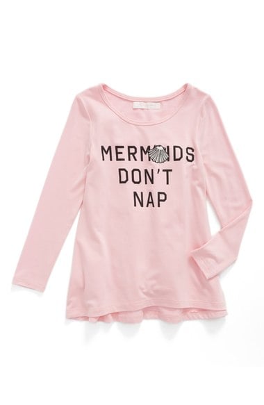 Truly Me 'Mermaids Don't Nap' Graphic Tee (Toddler Girls & Little Girls Pink Nordstrom anniversary sale little girls