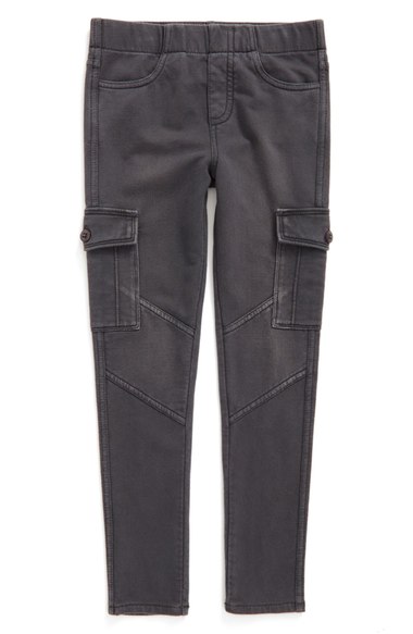 Tucker + Tate 'Sadie' Cargo Jeggings (Toddler Girls, Little Girls & Big Girls) Grey Castlerock Nordstrom anniversary sale little girls clothes