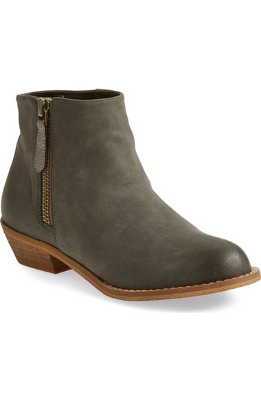 Tucker + Tate' Tandemm' Zipper Bootie (Toddler, Little Kid & Big Kid) Pewter Faux Leather Nordstrom anniversary sale little girls shoes