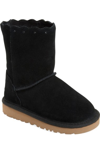 UGG® 'Fame' Boot (Walker, Toddler, Little Kid & Big Kid) Black Suede Nordstrom anniversary sale toddler girls