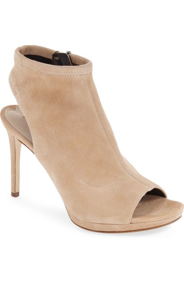 Via Spiga 'Seraphina' Peep Toe Sandal (Women) Light Camel Suede 2016 Nordstrom anniversary sale