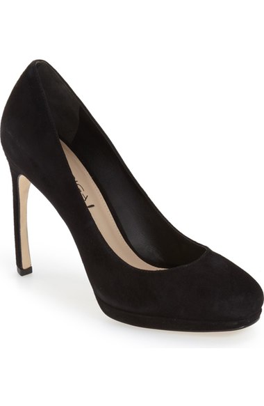Via Spiga 'Siena' Platform Pump (Women) Black Suede Nordstrom anniversary sale 2016 women's shoes