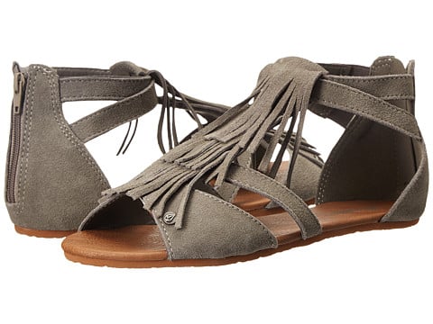 Volcom Backstage Fringe Flat Sandals Grey flat fringe sandals summer 2016
