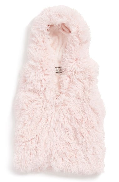 Widgeon Faux Fur Hooded Vest (Toddler Girls & Little Girls) Ice Frosting Nordstrom anniversary sale little girls fashion
