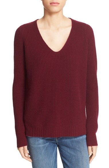 autumn cashmere Shaker Stitch V-Neck Cashmere Sweater Pinot 2016 Nordstrom anniversary sale women's sweaters 