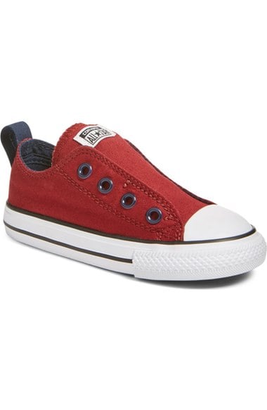 Converse 'Simple' Slip-On Sneaker (Baby, Walker & Toddler) (Regular Retail Price: $34.95) Red Block Obsidian White Nordstrom anniversary sale baby shoes