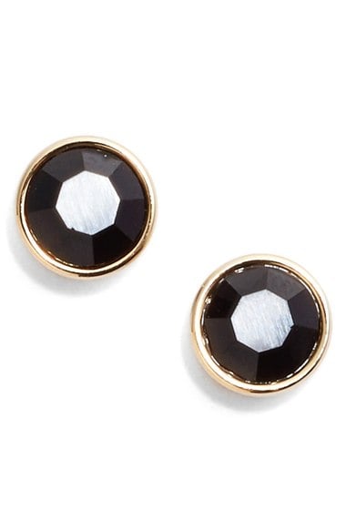 kate spade new york 'forever' stud earrings jet gold nordstrom anniversary sale jewelry fine jewelry 