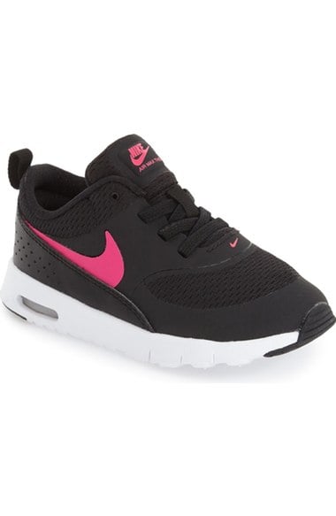 Nike 'Air Max Thea' Sneaker (Baby, Walker, Toddler, Little Kid & Big Kid) (Regular Retail Price: $85.00) Black Pink Blast Orange Nordstrom anniversary sale baby girls