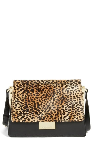 Vince Camuto 'Abril' Leather Shoulder Bag Black Leopard Print 2016 Nordstrom anniversary sale handbags women