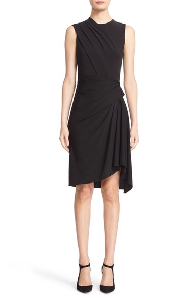 Alexander Wang Sleeveless Draped Jersey Dress Jet Black Nordstrom anniversary sale fashion under $500 