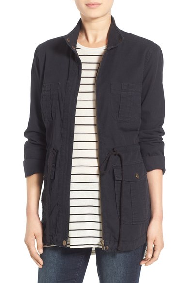 BP. Cargo Anorak Jacket Black Nordstrom fall fashion candie anderson