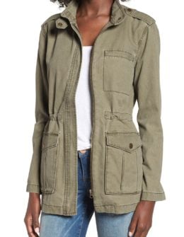 BP. Cotton Canvas Anorak Olive Burnt nordstrom fall fashion candace rose