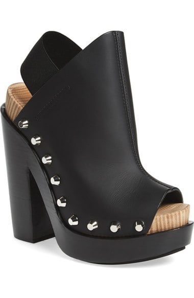 Balenciaga Wooden Platform Sandal (Women) Black  block heel sandals summer 2016