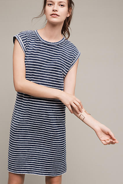 Cloth & Stone Granite T-Shirt Dress Blue t-shirt dresses anthropologie candace rose