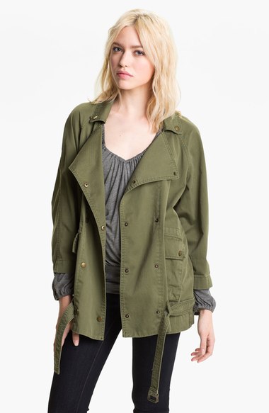 Current/Elliott 'The Infantry' Army Jacket Army Green military jackets candace rose fall fashion