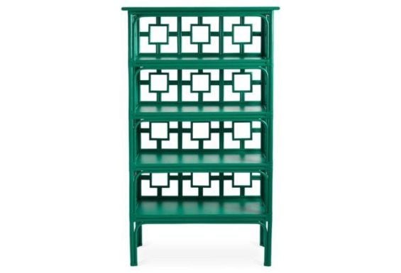 David Francis Furniture Sobe Étagère, Emerald Green One Kings Lane furniture sale candace rose anderson