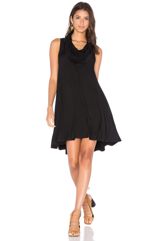 FIFTEEN TWENTY Mesh Insert Swing Dress Black swing dresses summer 2016