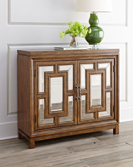 Gregson Cabinet Wood Mirror Horchow flash sale candace rose