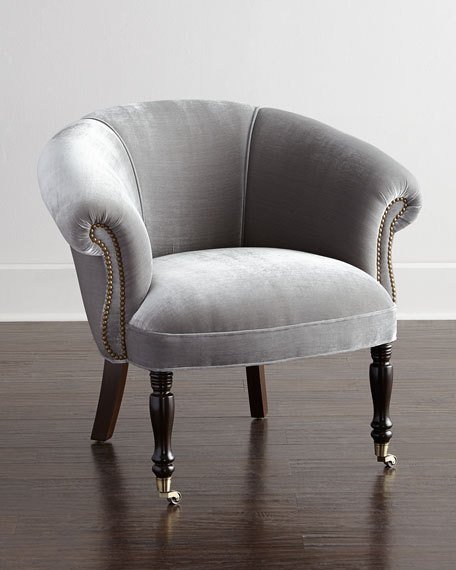 Haute House Silver Sausalito Chair Silver Gray Horchow flash sale candace rose 