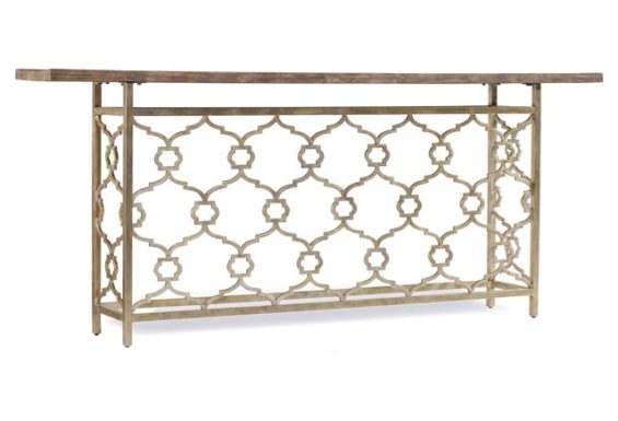 Hooker Furniture Lande Console, Antiqued Silver One Kings Lane furniture warehouse sale candace rose