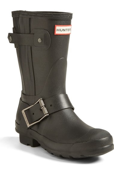 Hunter 'Short Moto' Rain Boot (Nordstrom Exclusive) (Women) Black Nordstrom anniversary sale women's shoes under $200