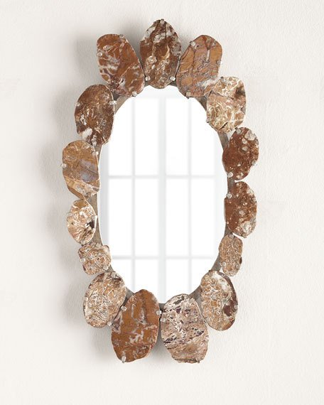 candace rose Janice Minor Agate Oval Mirror Neiman Marcus bedroom and bath sale candie anderson