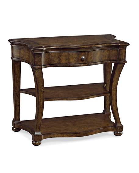 candace rose Karissa Nightstand Brown Neiman Marcus bedroom and bath sale candie anderson