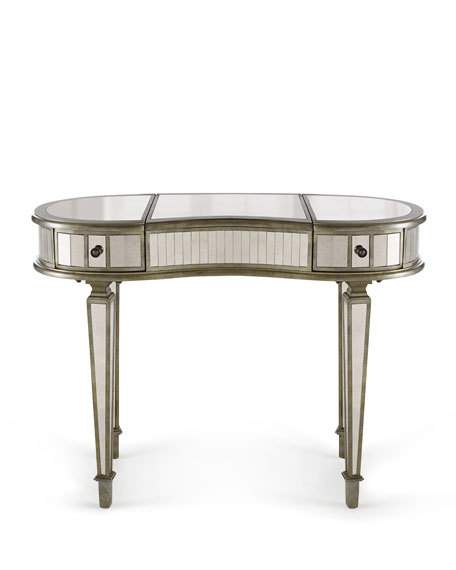 candace rose Kelly Mirrored Vanity Desk Neiman Marcus bedroom and bath sale candie anderson