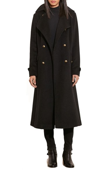 Lauren Ralph Lauren Wool Blend Maxi Coat Black Nordstrom anniversary sale women's jackets nordstrom anniversary sale under $500