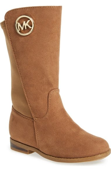 MICHAEL Michael Kors 'Emma Lily' Riding Boot (Walker, Toddler, Little Kid & Big Kid) Camel nordstrom candace rose back to school shoes little girls
