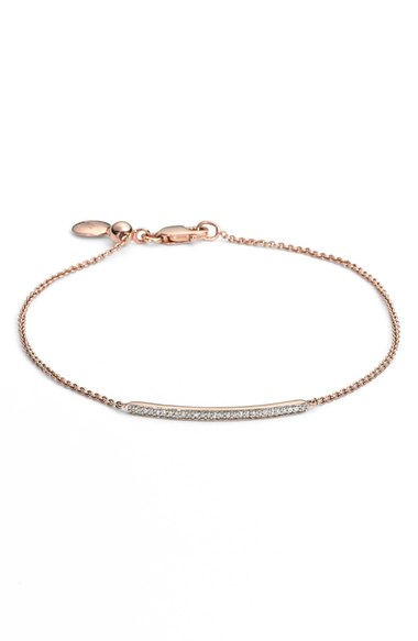 MONICA VINADER 'Skinny' Diamond Bracelet Rose Gold Nordstrom anniversary sale women's jewelry under $500