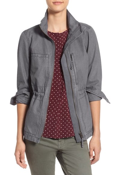 Madewell 'Fleet' Jacket Grey military jackets nordstrom candace rose 