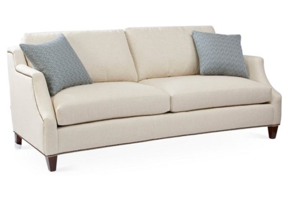 Massoud Furniture Elle 89" Sofa, Cream Crypton One Kings Lane furniture warehouse sale 