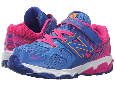 New Balance Kids KA680v3 (Little Kid/Big Kid) Blue Pink back to school shoes for little girls candace rose zaps 