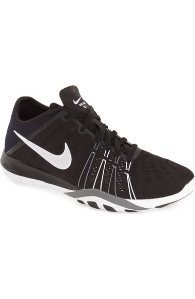 Nike 'Free TR Fit 6' Training Shoe (Women) Black White Cool Grey Nordstrom anniversary sale women's fashion under $100