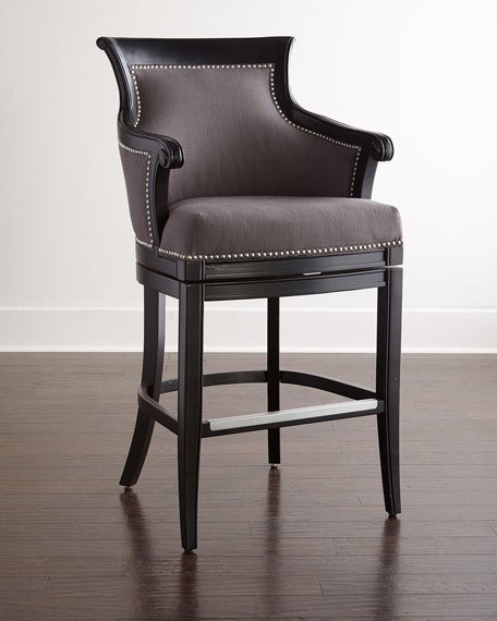 Park Swivel Barstool Charcoal Horchow flash sale candace rose 