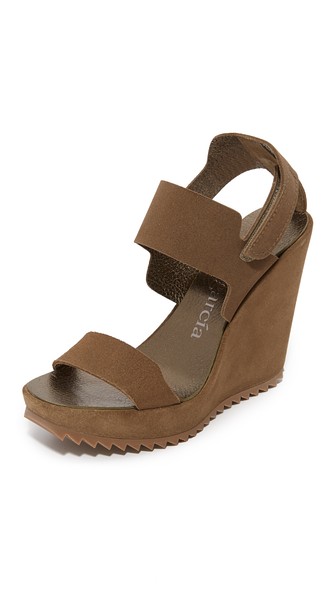 Pedro Garcia Vardit Platform Wedges Dune wedge sandals fall 2016