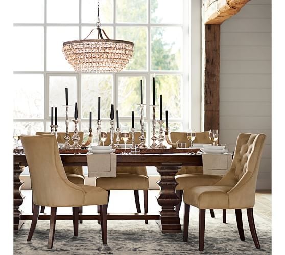 Pottery Barn BANKS EXTENDING DINING TABLE pottery barn dining furniture sale