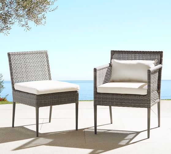 Pottery Barn CAMMERAY ALL-WEATHER WICKER DINING CHAIRS pottery barn end of summer sale pottery barn end of season sale