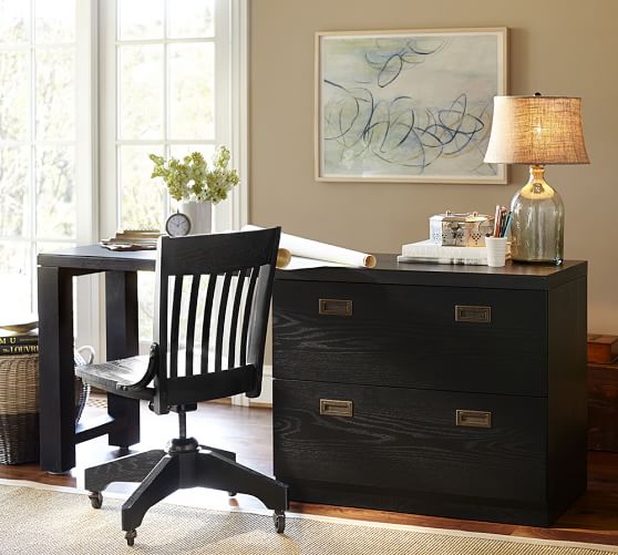 Pottery Barn REYNOLDS LATERAL FILE DESK SET pottery barn end of season sale summer 