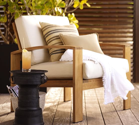 Pottery Barn TEAK MADERA ARMCHAIR pottery barn labor day sale