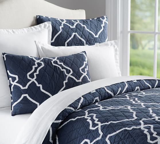Pottery Barn TRISHA GEO QUILT & SHAM pottery barn end of season sale pottery barn end of summer sale