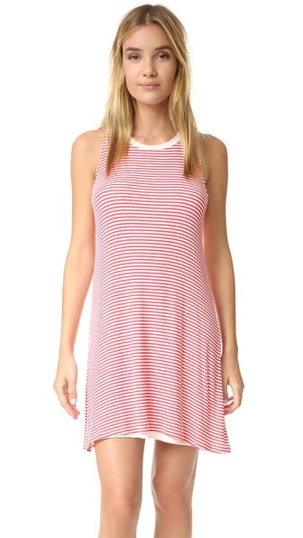 Splendid Striped Swing Dress Red Natural swing dresses summer 2016