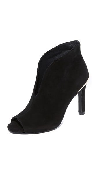 candace rose Steven Dahlya Open Toe Booties Black shopbop candie anderson fashion blogger